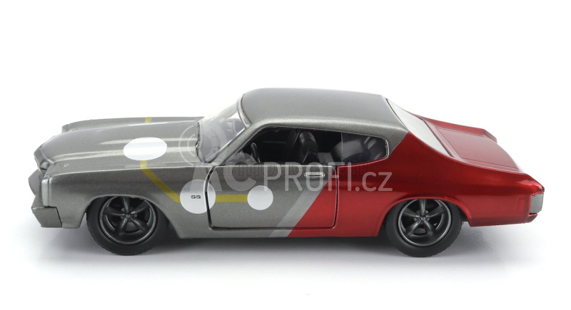 Jada Chevrolet Chevelle Ss 1970 With Thor Figure 1:32 Šedá Červená