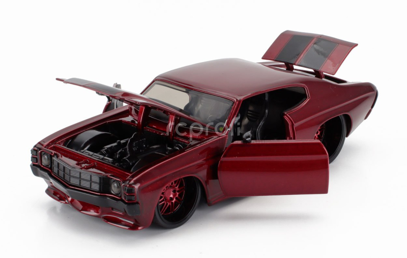 Jada Chevrolet Chevelle Ss Coupe 1971 1:24 Red Met