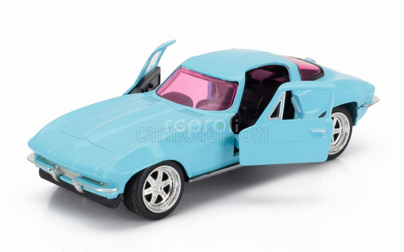 Jada Chevrolet Corvette Coupe 1966 1:32 Světle Modrá