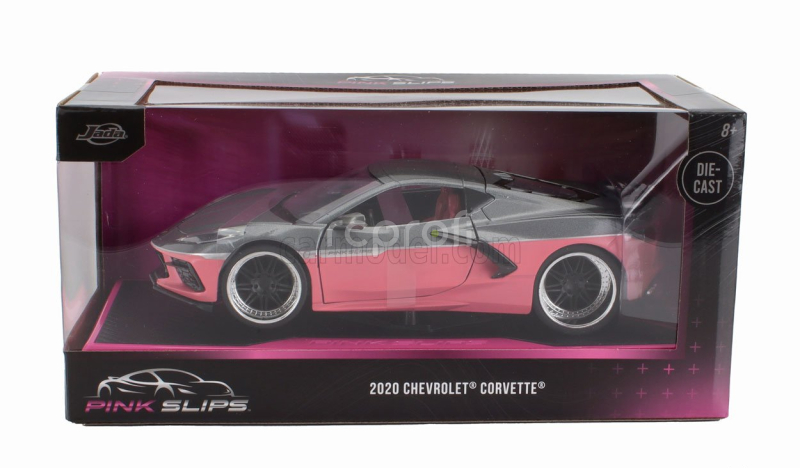 Jada Chevrolet Corvette Stingray Coupe 2020 1:24 Šedorůžová