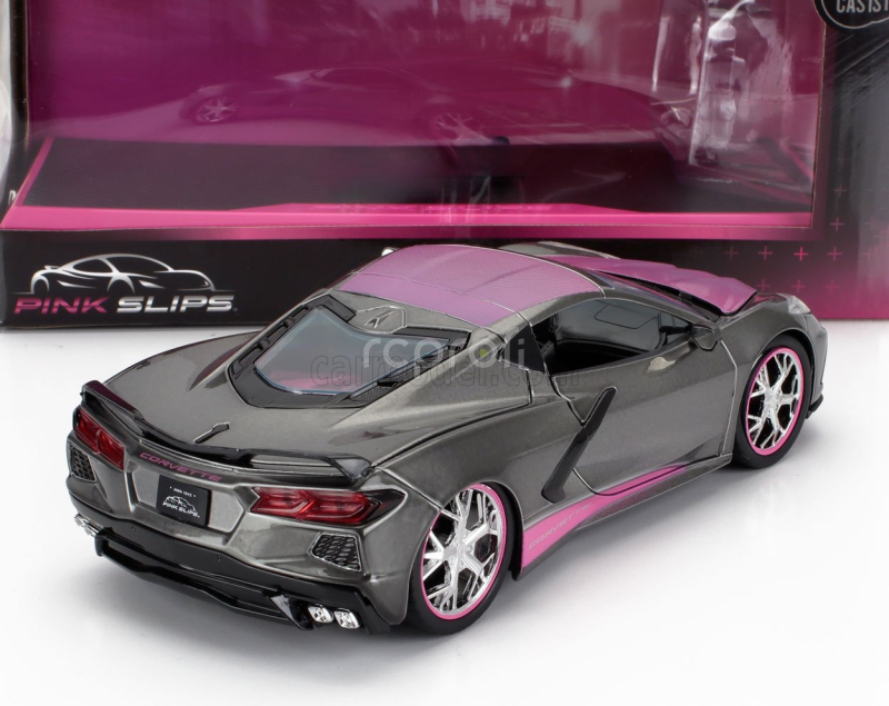 Jada Chevrolet Corvette Stingray Coupe 2020 1:24 Šedorůžová