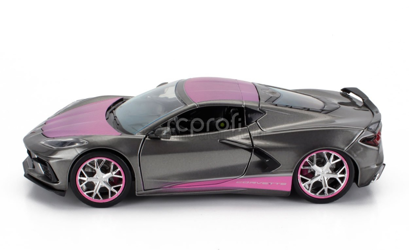 Jada Chevrolet Corvette Stingray Coupe 2020 1:24 Šedorůžová
