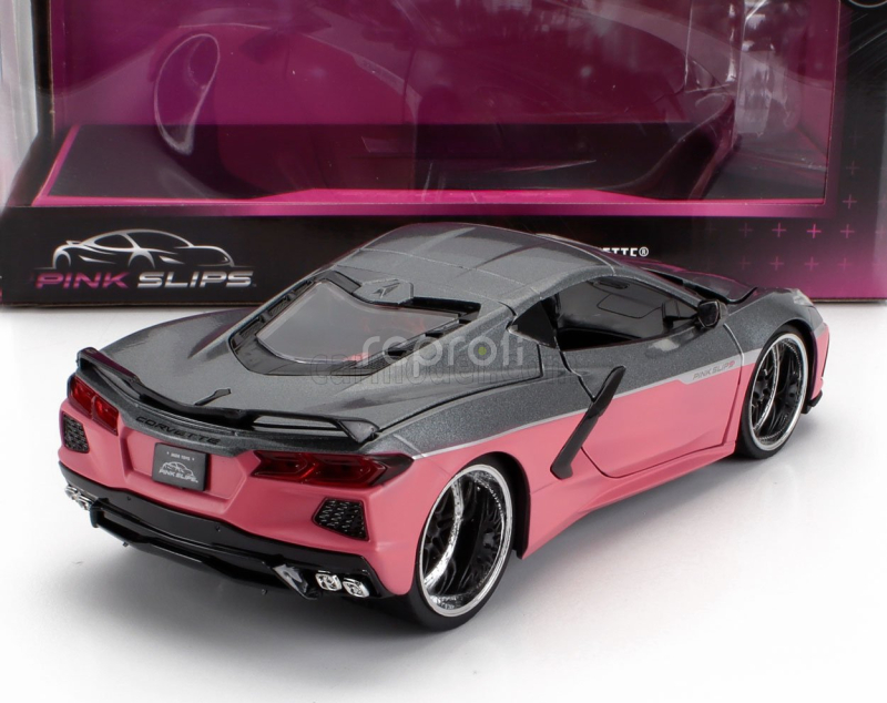 Jada Chevrolet Corvette Stingray Coupe 2020 1:24 Šedorůžová