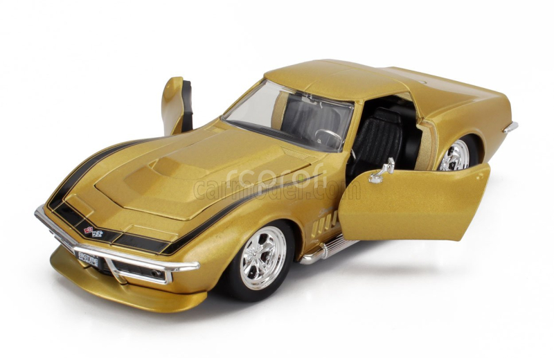 Jada Chevrolet Corvette Zl1 Stingray Coupe 1969 1:24 Gold Met