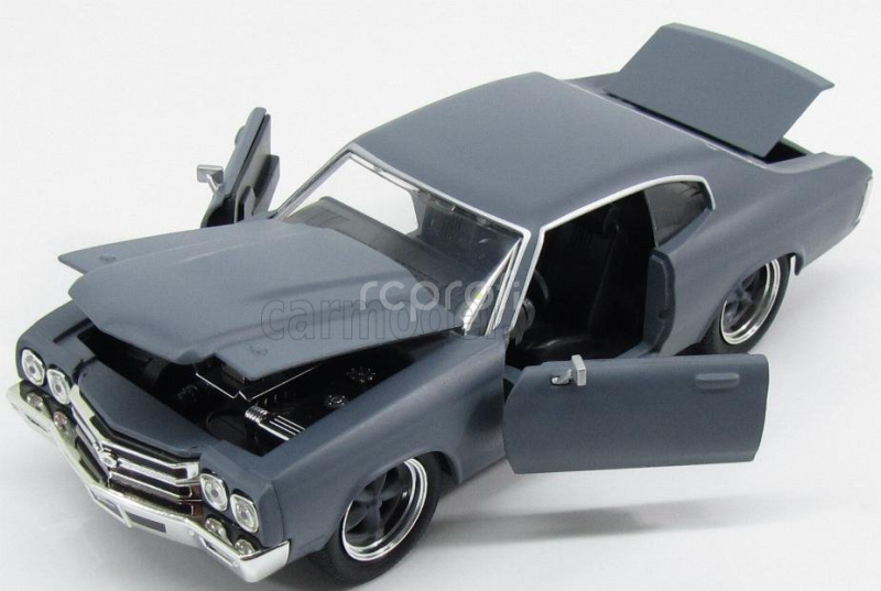 Jada Chevrolet Dom's Chevelle 454ss 1970 - Fast & Furious  Iv (2009) - Solo Parti Originali - Original Parts 1:24 Základní Nátěr Matně Šedý