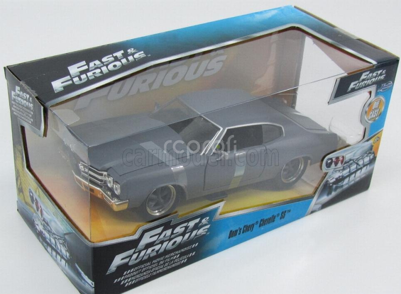 Jada Chevrolet Dom's Chevelle 454ss 1970 - Fast & Furious  Iv (2009) - Solo Parti Originali - Original Parts 1:24 Základní Nátěr Matně Šedý