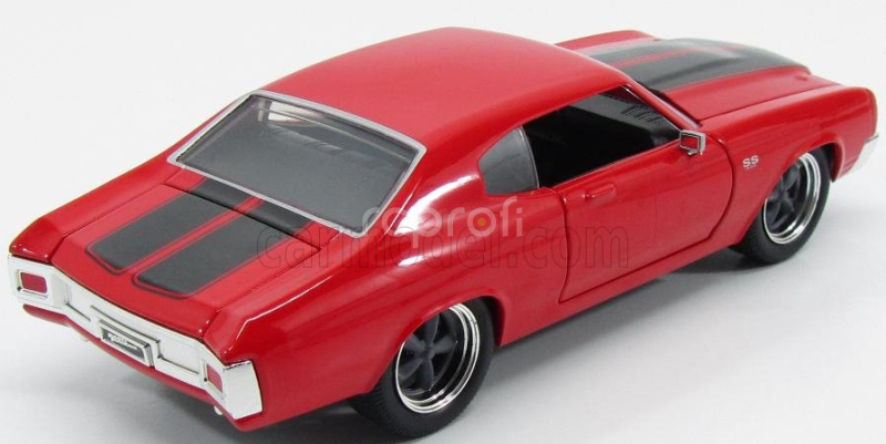 Jada Chevrolet Dom's Chevy Chevelle 454ss 1970 - Fast & Furious  Iv (2009) - Solo Parti Originali - Original Parts 1:24 Červená Černá