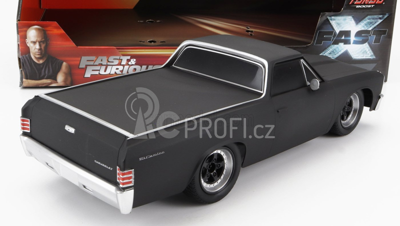 Jada Chevrolet El Camino Pick-up (ff10) Custom 1967 - Fast & Furious 1:16 Black