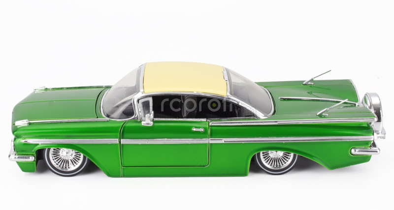 Jada Chevrolet Impala Custom Street Low 1959 1:24 Zelený Krém