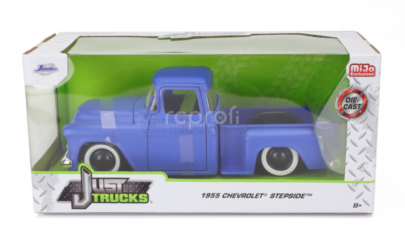 Jada Chevrolet Pick-up Stepside Custom 1955 1:24 Matt Blue