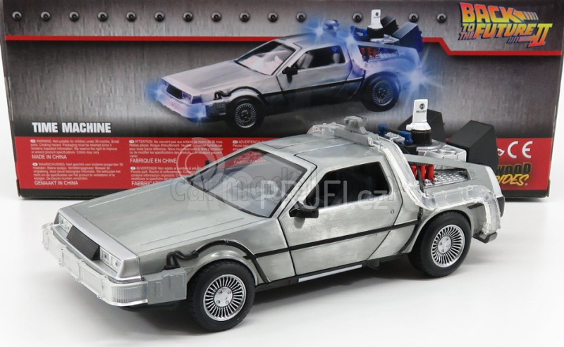 Jada De lorean Time Machine - Návrat do budoucnosti II 1:24, stříbrná