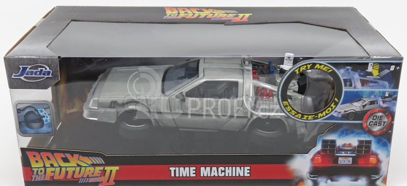 Jada De lorean Time Machine - Návrat do budoucnosti II 1:24, stříbrná