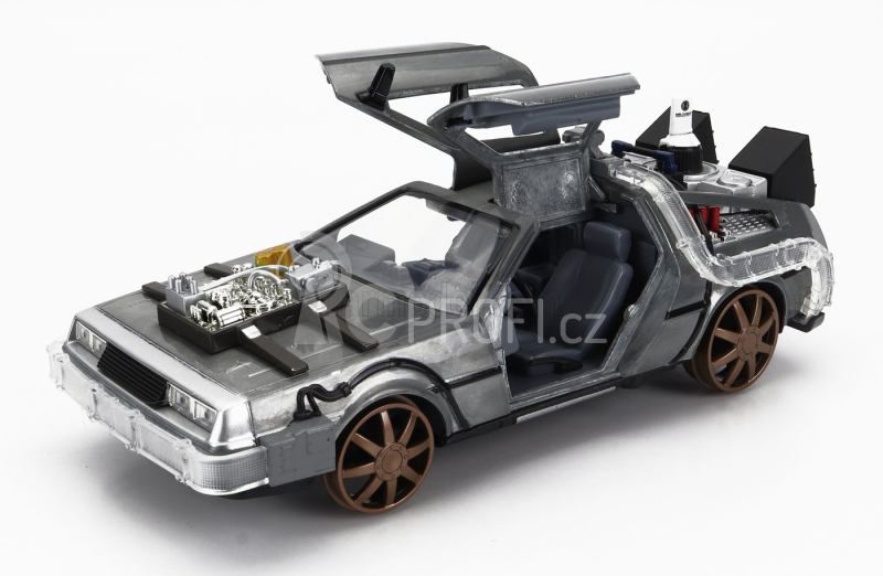 Jada De lorean Time Machine - Návrat do budoucnosti III 1:24, stříbrná