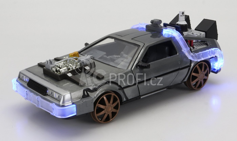 Jada De lorean Time Machine - Návrat do budoucnosti III 1:24, stříbrná