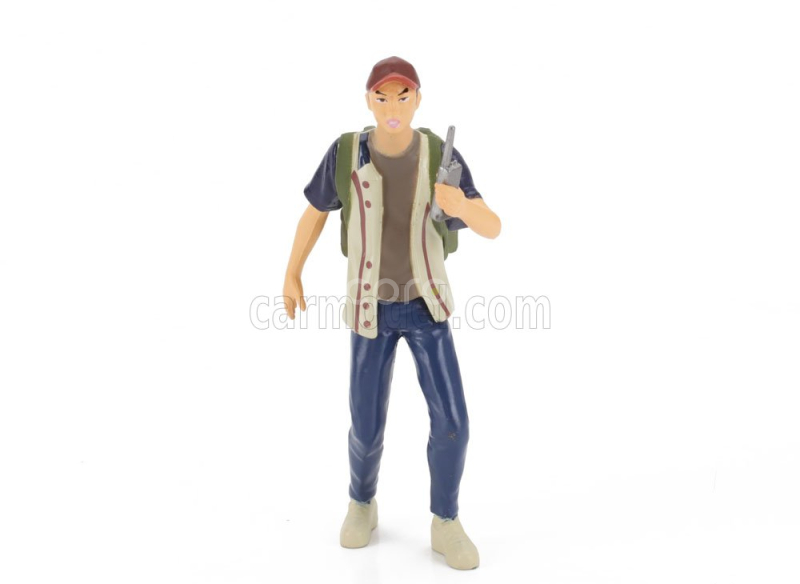 Jada Dodge Challenger With Walking Dead Glenn Figure 2015 1:24 Červená Černá