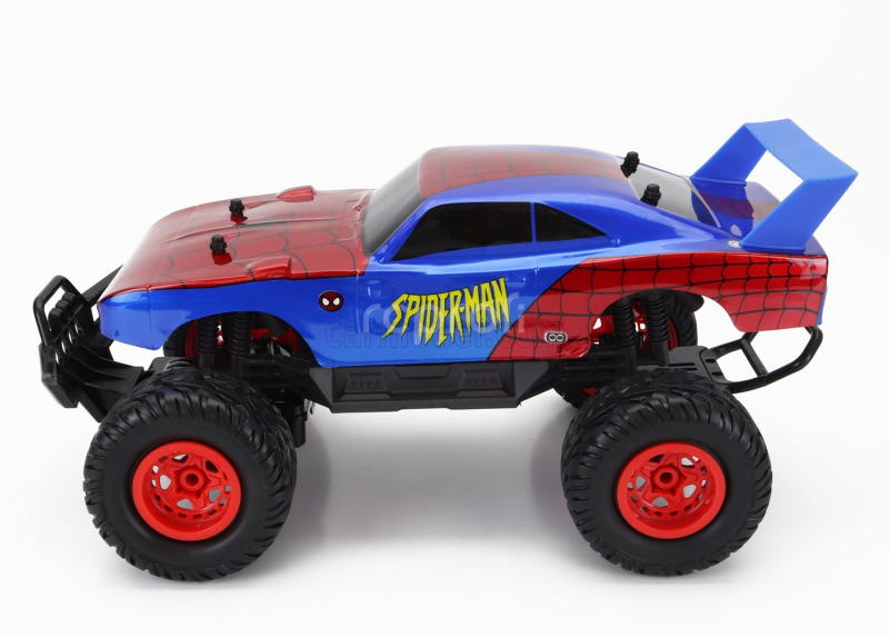 Jada Dodge Charger Daytona Spiderman Marvel 1969 1:12 Modrá Červená