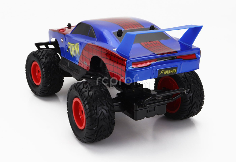 Jada Dodge Charger Daytona Spiderman Marvel 1969 1:12 Modrá Červená