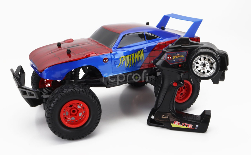 Jada Dodge Charger Daytona Spiderman Marvel 1969 1:12 Modrá Červená