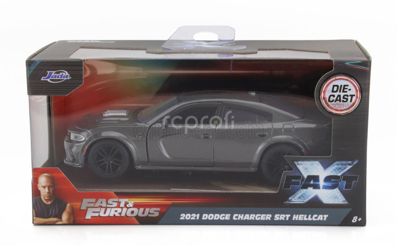 Jada Dodge Charger Srt Hellcat 2021 - Fast & Furious 1:32 Grey Met