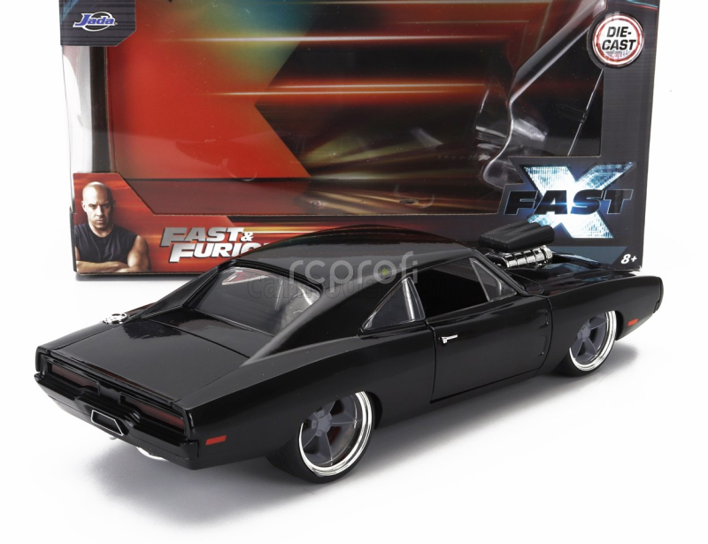 Jada Dodge Dom's Charger R/t 1970 - Fast & Furious X 1:24 Black