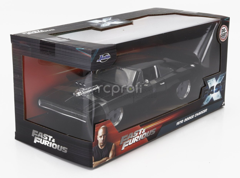 Jada Dodge Dom's Charger R/t 1970 - Fast & Furious X 1:24 Black