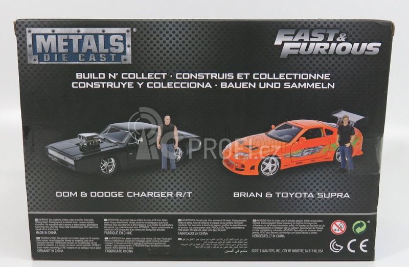 Jada Dodge Dom's Dodge Charger R/t 1970 - Rychle a zběsile 7 1:24, černá
