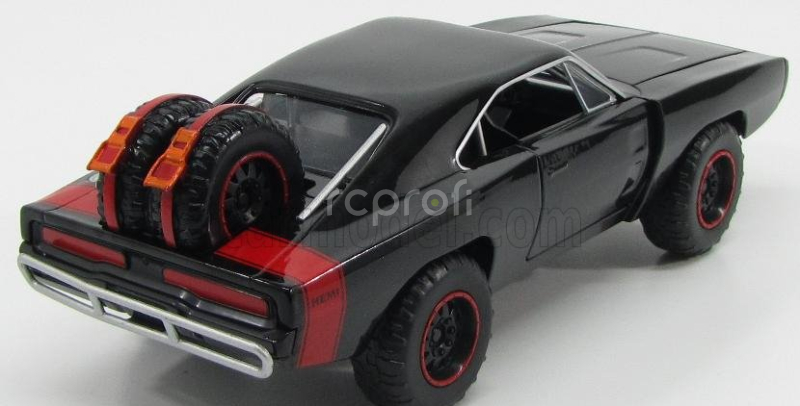 Jada Dodge Dom's Dodge Charger R/t Offroad 1970 - Fast & Furious 7 1:24 Black