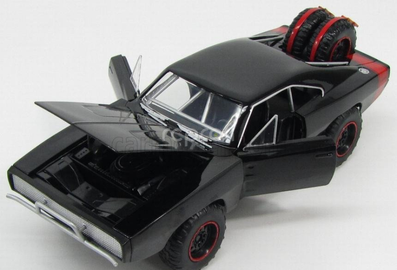 Jada Dodge Dom's Dodge Charger R/t Offroad 1970 - Fast & Furious 7 1:24 Black