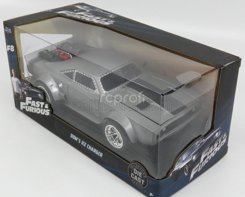 Jada Dodge Dom's Ice Charger R/t 1970 - Fast & Furious 8 2017 1:24 Matt Grey
