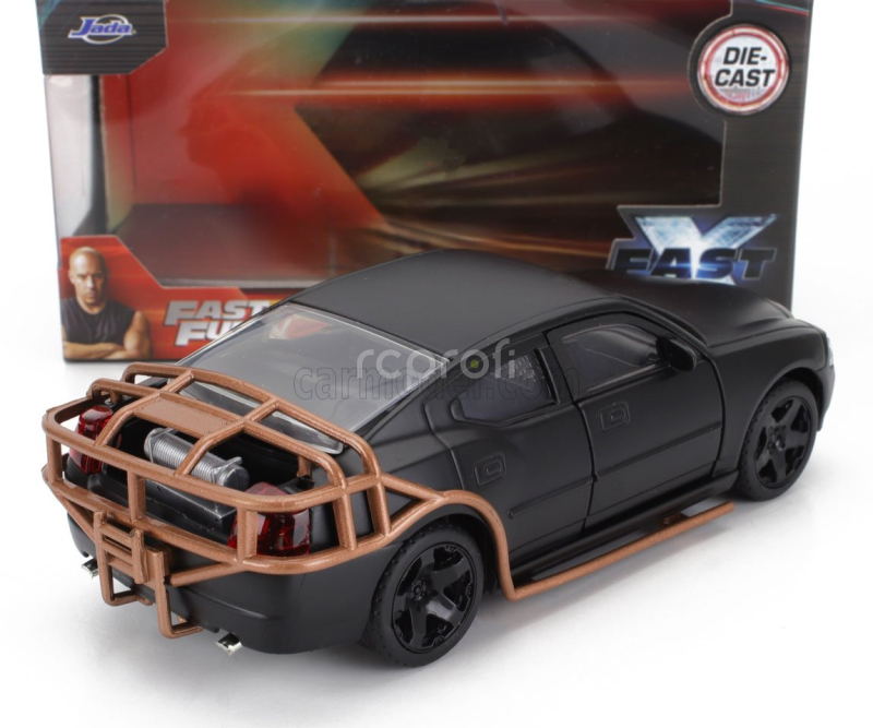 Jada Dodge Dom's Toretto Charger Srt8 2006 - Fast & Furious 1:32 Matné Černé Zlato
