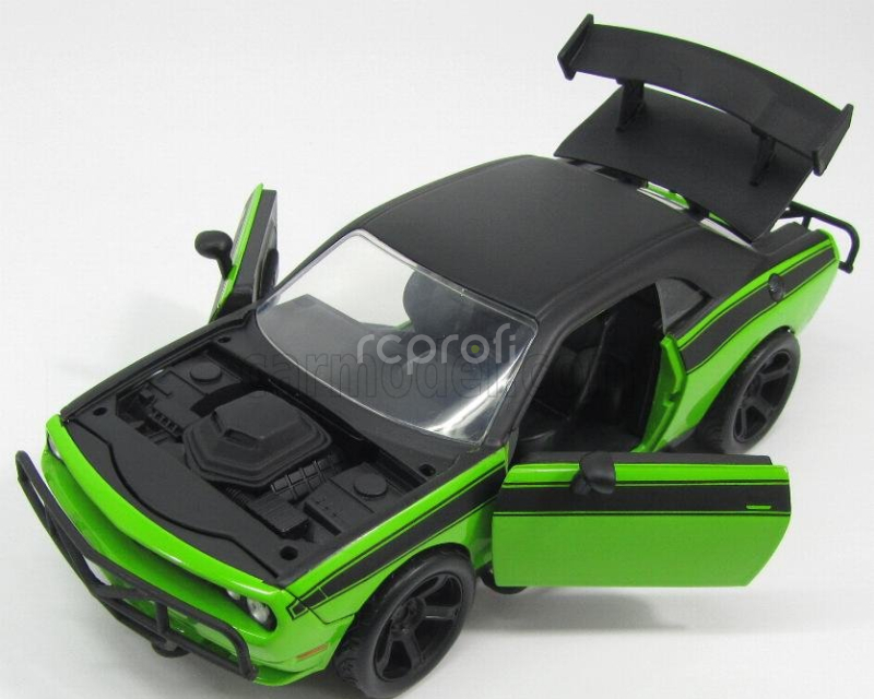Jada Dodge Letty's Challenger Srt8 Off Road 2008 - Fast & Furious 7 1:24 Zelená Matná Černá