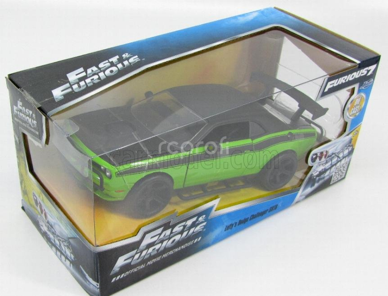 Jada Dodge Letty's Challenger Srt8 Off Road 2008 - Fast & Furious 7 1:24 Zelená Matná Černá