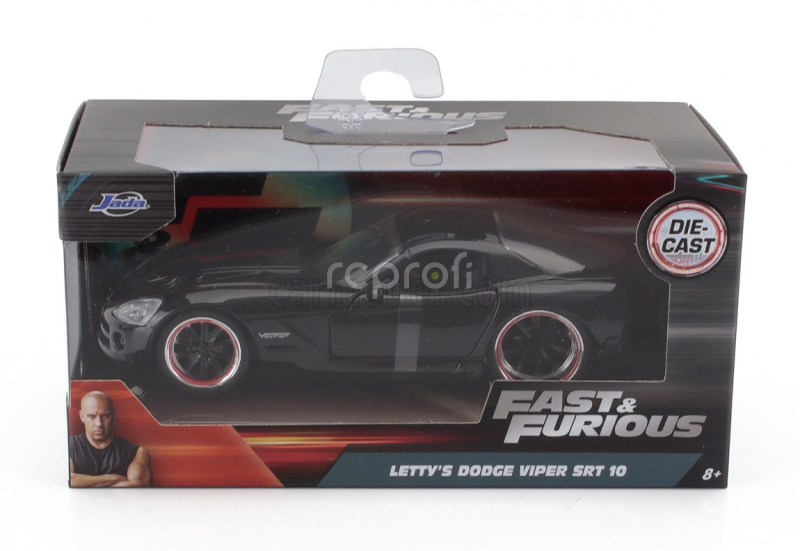 Jada Dodge Letty's Viper Srt-10 Coupe 2003 - Fast & Furious 7 1:32 Black