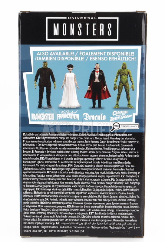 Jada Figures Monsters Dracula - Cm. 15.5 1:10 Černá Červená Bílá