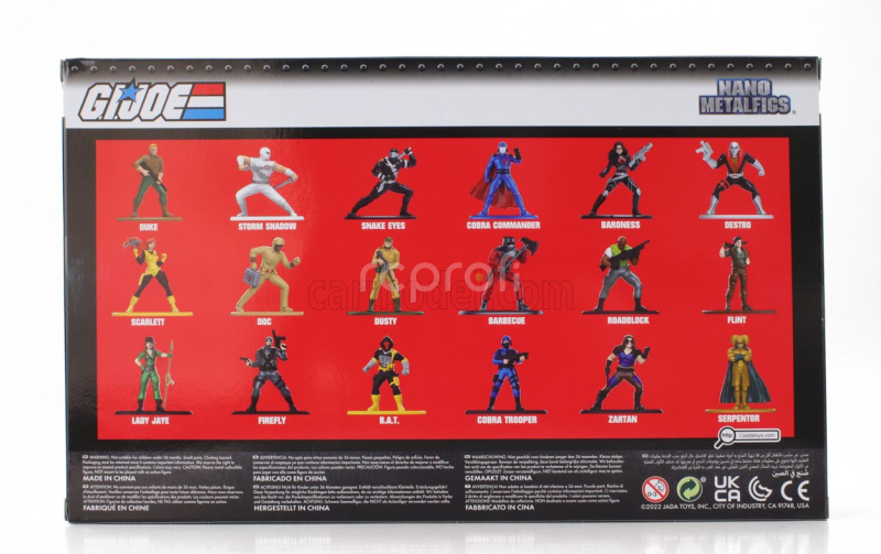 Jada Figures Set 18 X G.i.joe Figures Nano Metalfigs 1:32 Různé