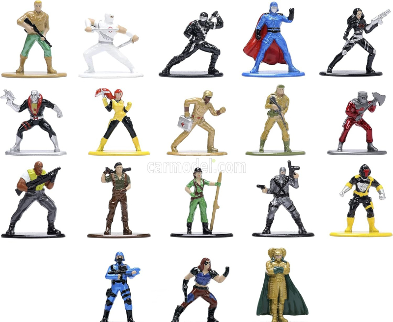 Jada Figures Set 18 X G.i.joe Figures Nano Metalfigs 1:32 Různé