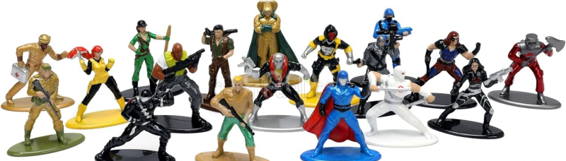 Jada Figures Set 18 X G.i.joe Figures Nano Metalfigs 1:32 Různé