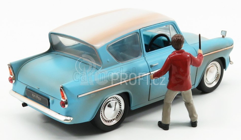 Jada Ford england Anglia 1959 Harry Potter - Movie - With Figure 2016 1:24 Světle Modrá