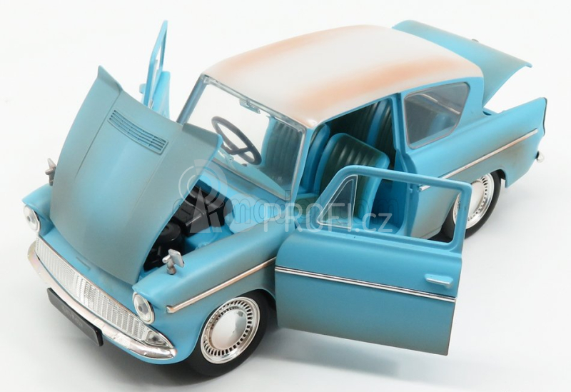 Jada Ford england Anglia 1959 Harry Potter - Movie - With Figure 2016 1:24 Světle Modrá