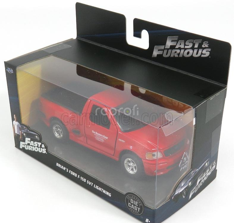 Jada Ford usa Brian's F-150 Svt Pick-up Lightning The Racer Edge 1999 - Fast & Furious I (2001) 1:32 Červená Černá