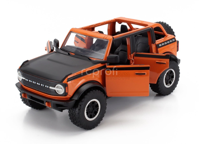 Jada Ford usa Bronco Open 2021 With Set 4x Tires 1:24 Oranžová Černá