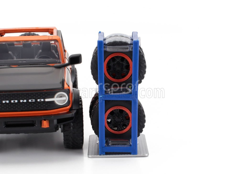 Jada Ford usa Bronco Open 2021 With Set 4x Tires 1:24 Oranžová Černá