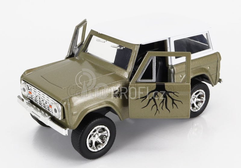 Jada Ford usa Bronco With Groot Figure Marvel Guardians Of The Galaxy 1973 1:32 Zelená Bílá