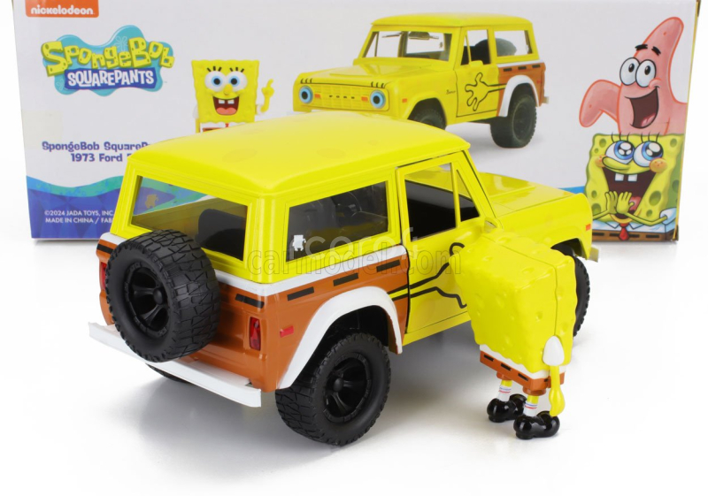 Jada Ford usa Bronco With Squarepants Spongebob Figure 1973 1:24 Žlutá