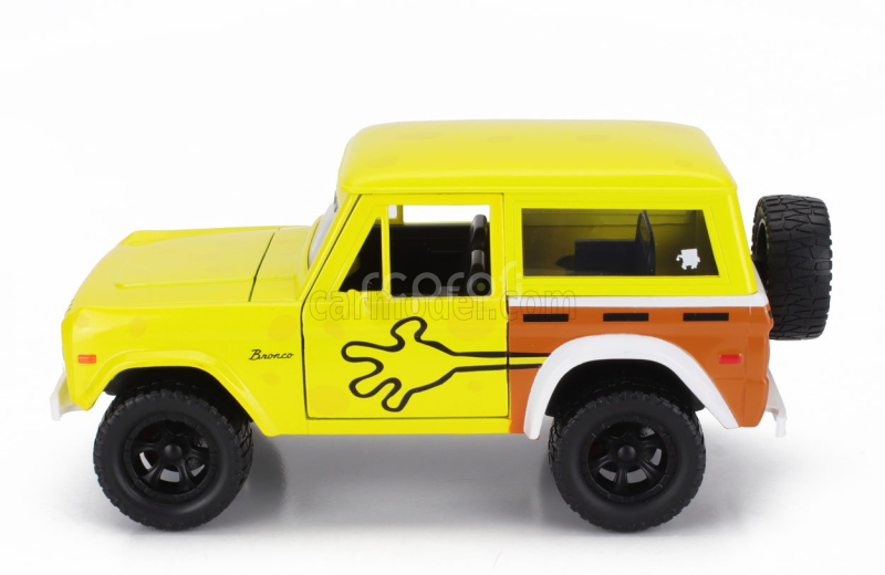 Jada Ford usa Bronco With Squarepants Spongebob Figure 1973 1:24 Žlutá