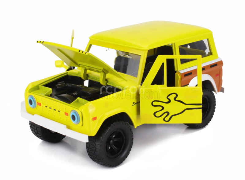Jada Ford usa Bronco With Squarepants Spongebob Figure 1973 1:24 Žlutá