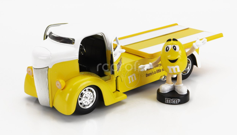 Jada Ford usa Coe Flatbed With M&m's Figure 1947 1:24 Žlutá Bílá