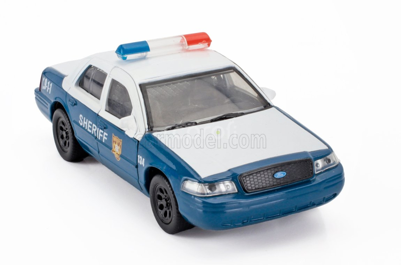 Jada Ford usa Crown Victoria Police Interceptor Sheriff 2001 - The Walking Dead 1:32 Bílá Modrá