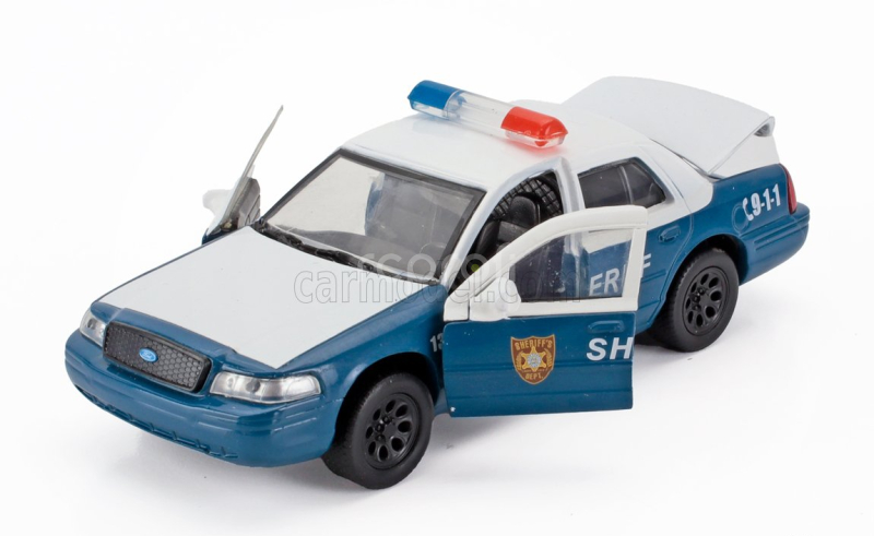 Jada Ford usa Crown Victoria Police Interceptor Sheriff 2001 - The Walking Dead 1:32 Bílá Modrá