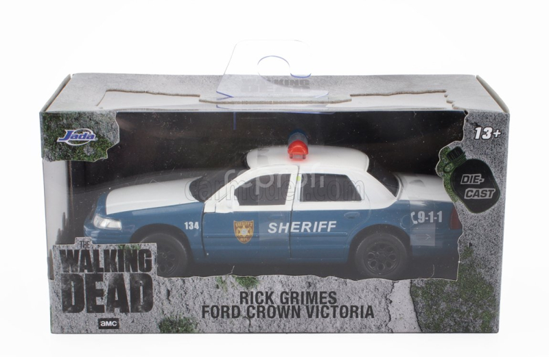 Jada Ford usa Crown Victoria Police Interceptor Sheriff 2001 - The Walking Dead 1:32 Bílá Modrá